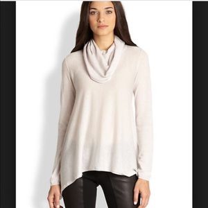 Alice + Olivia Draped Cowlneck Top
